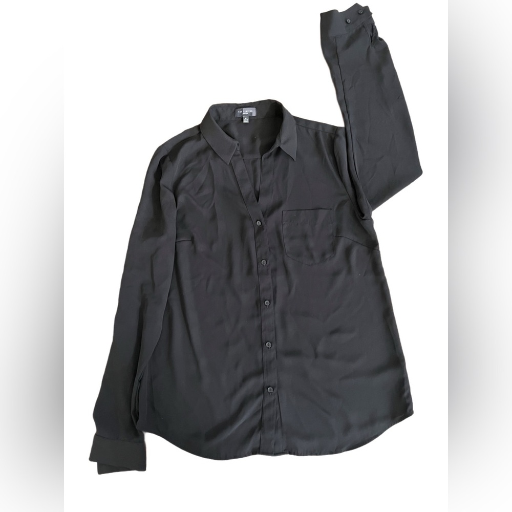 The Limited - Women's Black Button-Up Shirt